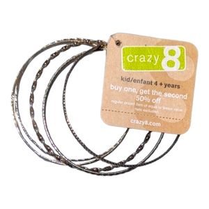 Crazy 8 Girls 4+ Metal Gold Bracelets (5)